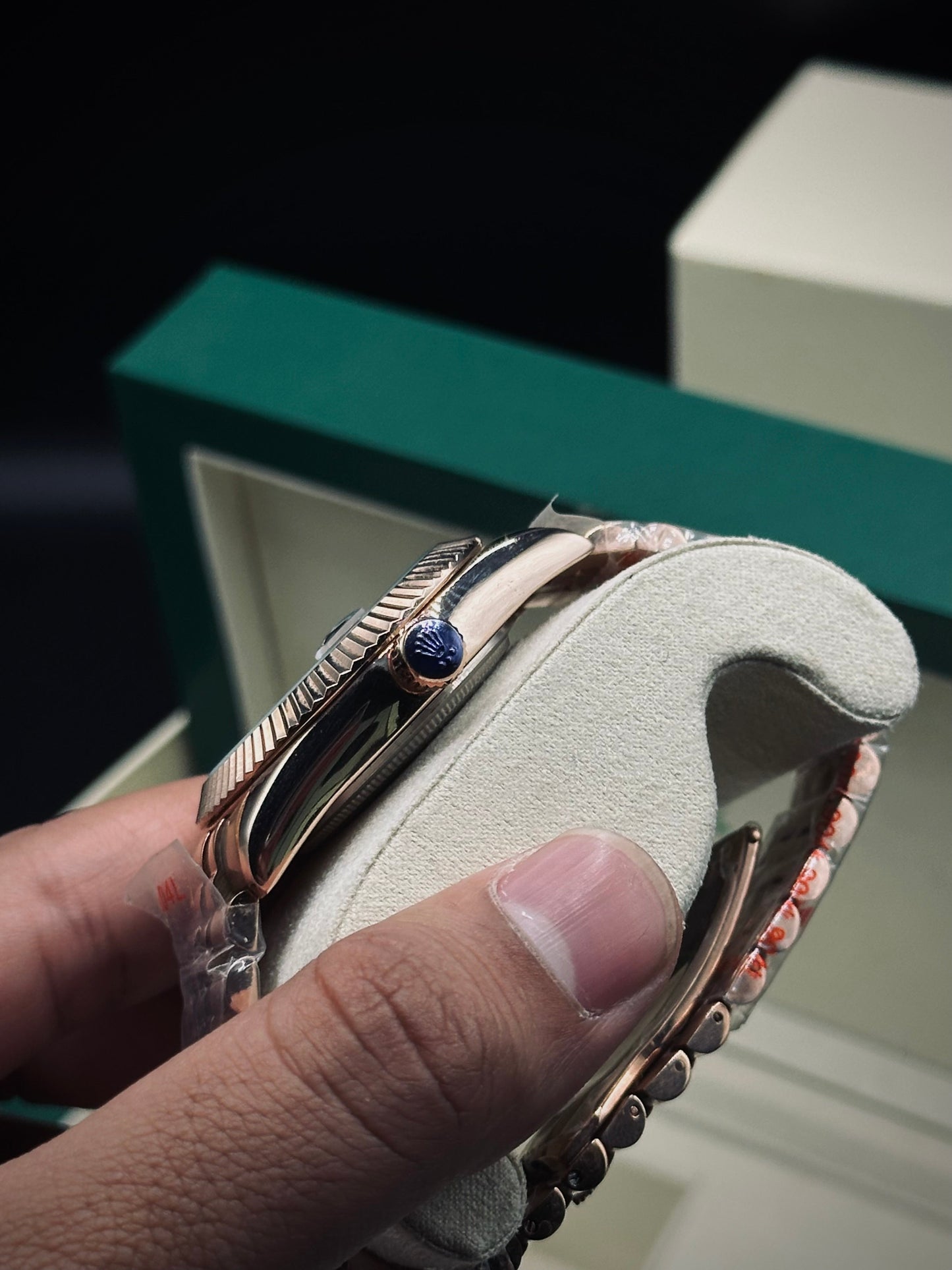 Rolex Date-Just Master AAA. Copy (Rose Gold)