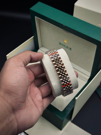 Rolex Date-Just Master AAA. Copy (Rose Gold)