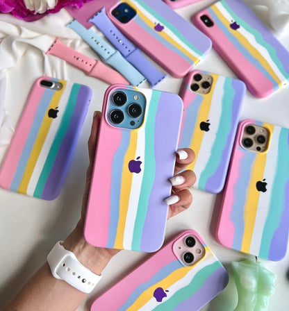 iPhone Premium Quality Silicone Case  (candy color)